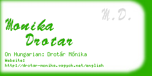monika drotar business card